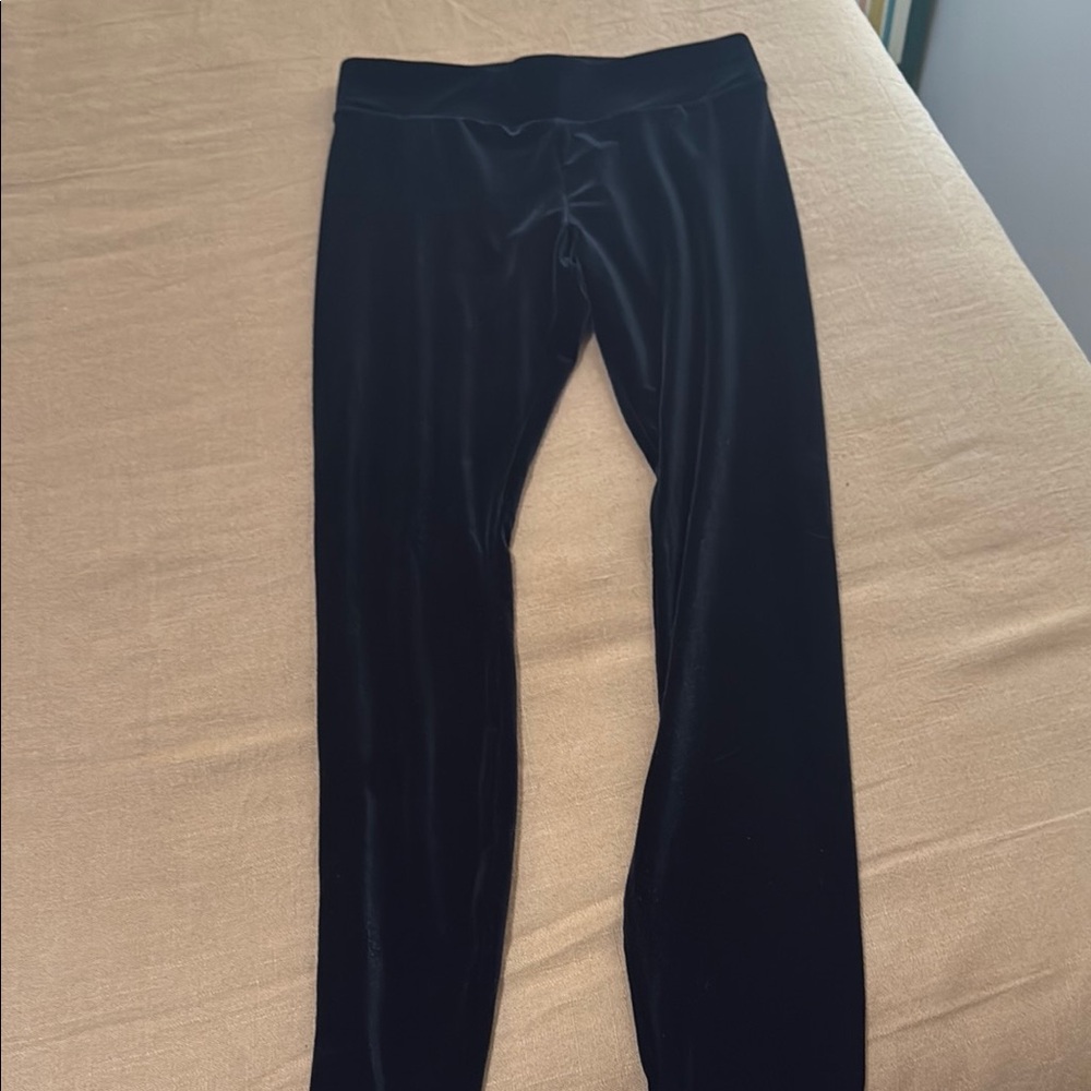 J. Crew women’s Black Velvet Leggings